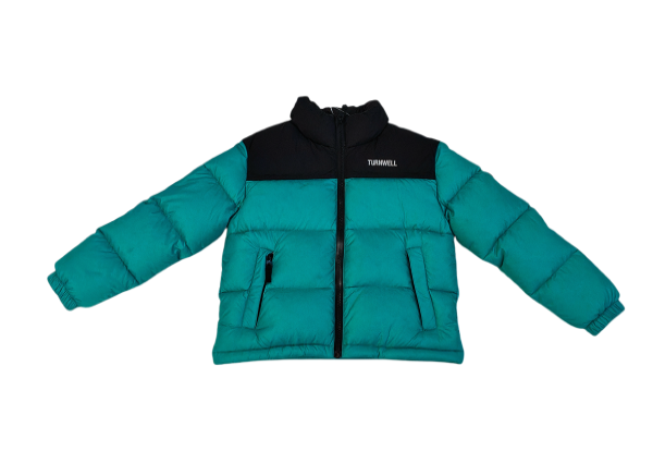 Down or polyester filled garments