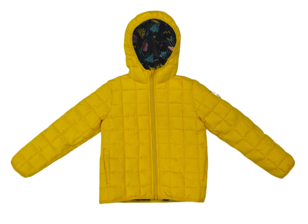 Down or polyester filled garments