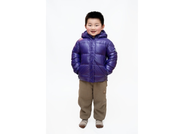 Down or polyester filled garments