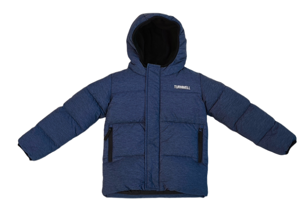 Down or polyester filled garments