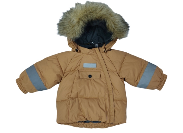 Down or polyester filled garments