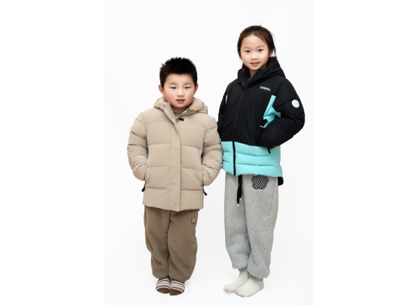 Down or polyester filled garments