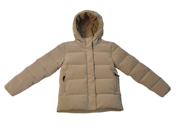 Down or polyester filled garments