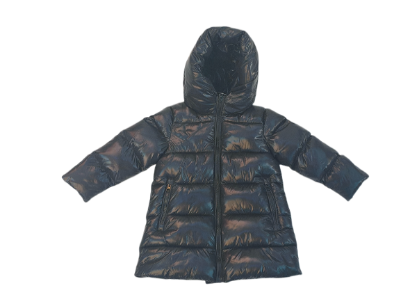 Down or polyester filled garments