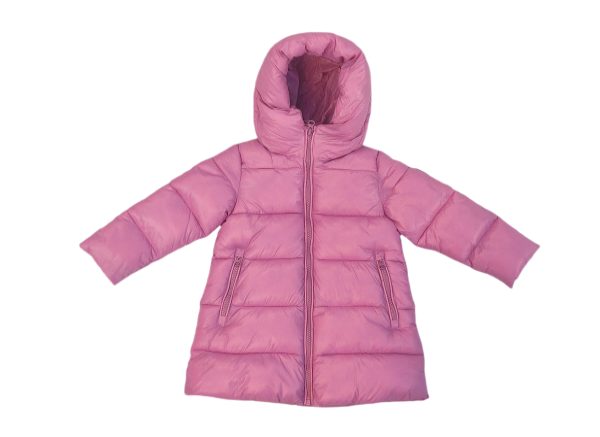 Down or polyester filled garments