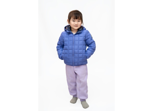 Down or polyester filled garments